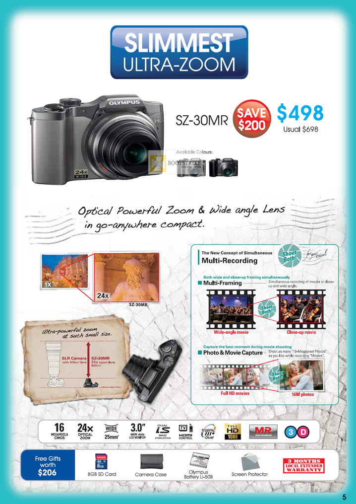 IT SHOW 2012 price list image brochure of Olympus Digital Camera SZ-30MR