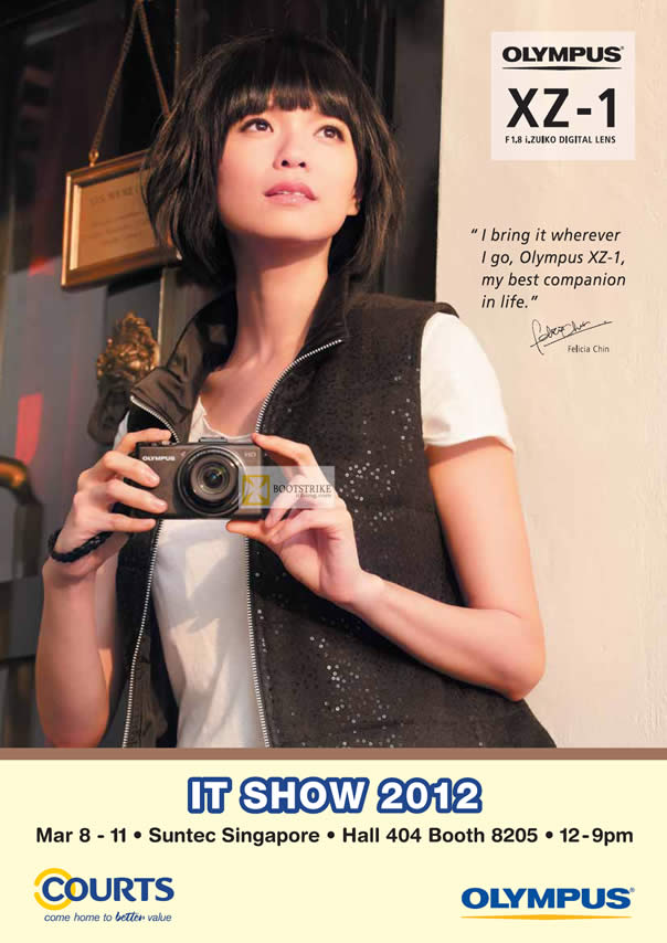 IT SHOW 2012 price list image brochure of Olympus Digital Cameras, Venue, Courts