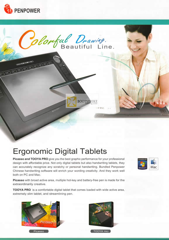 IT SHOW 2012 price list image brochure of Penpower Digital Tablets Picasso Tooya Pro
