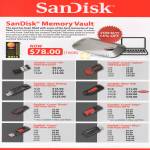 Memory Vault, USB Flash Memory Cruzer Fit, Switch, Ultra Backup, Blade, Edge, Cruzer, Cruzer Slice