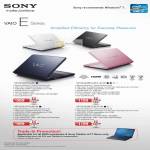 Sony Notebooks Vaio E VPCEG27FG, VPCEG28FG, VPCEH37FG, VPCEH38FG, Trade In