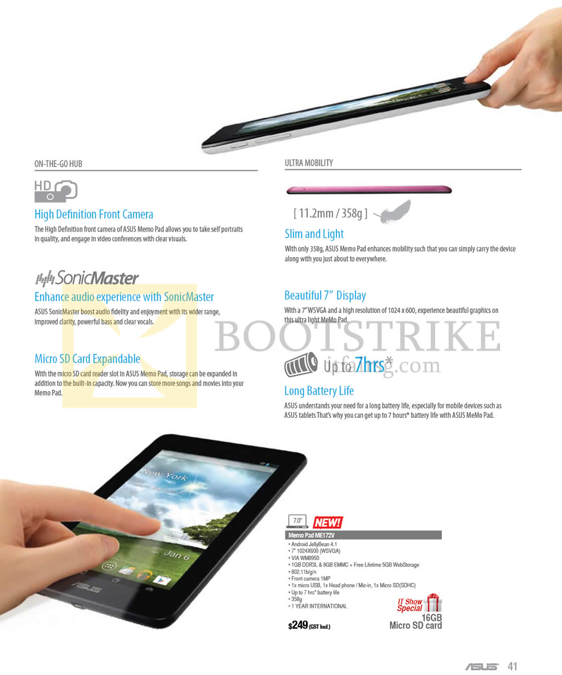 IT SHOW 2013 price list image brochure of ASUS Notebooks Memo Pad ME172V