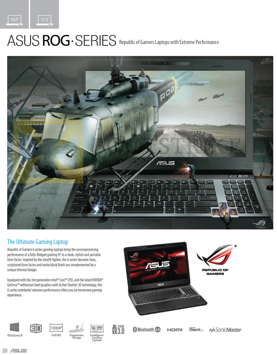 IT SHOW 2013 price list image brochure of ASUS Notebooks ROG Republic Of Gamers G Series Gaming Laptops