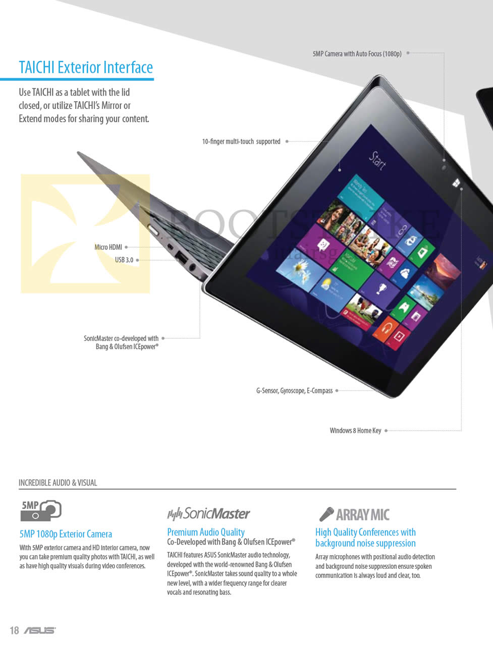IT SHOW 2013 price list image brochure of ASUS Notebooks Taichi Exterior Interface