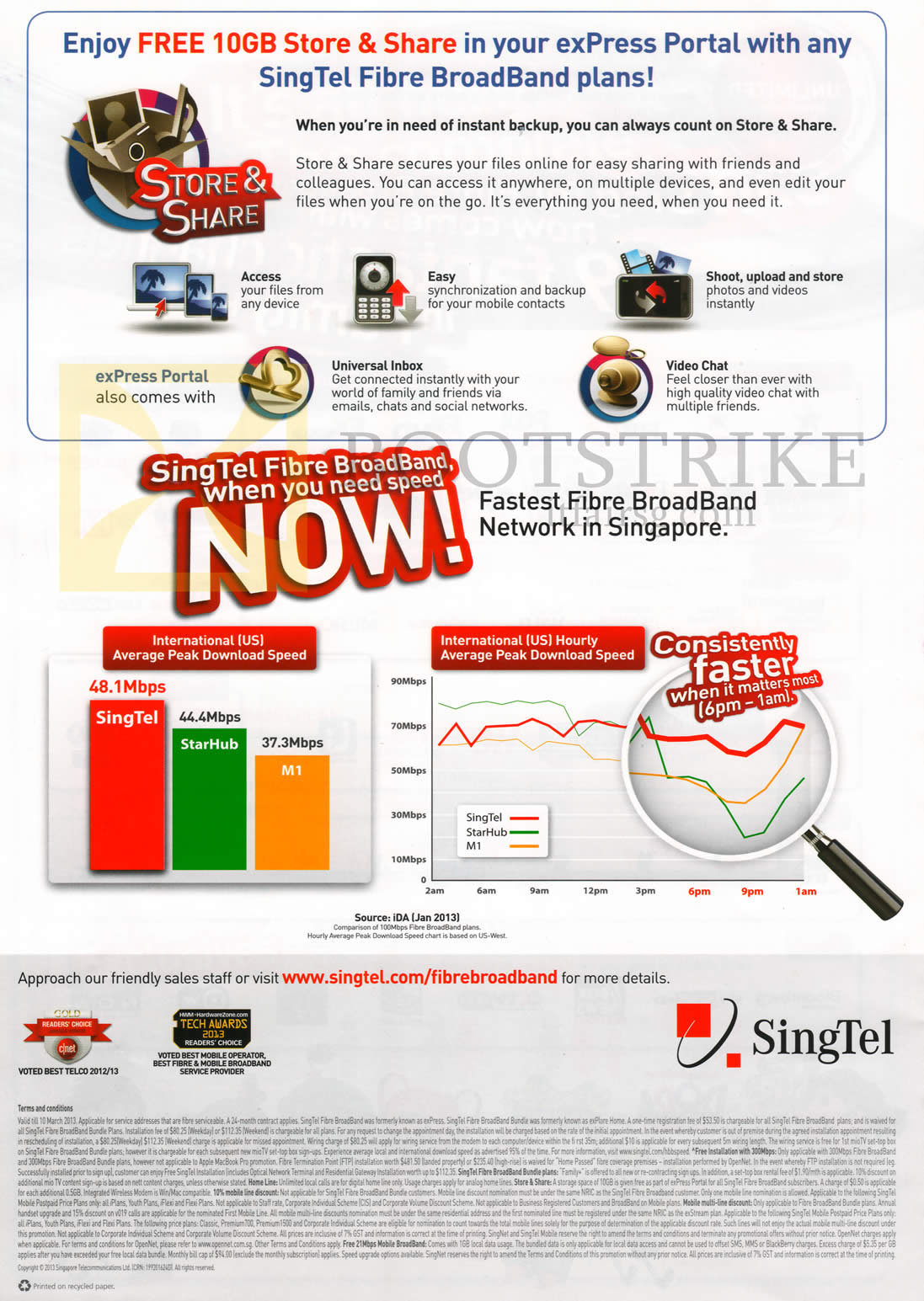 IT SHOW 2013 price list image brochure of Singtel Broadband Fibre Free 10GB Store N Share, Rankings