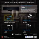 Logitech Ultimate Ears UE Air Speaker, Triple Fi 10 Earphones, UE 700, UE 400, UE 350