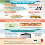 Printers Free Gifts Dolce Digital Alarm Clock, Trolley, NTUC Vouchers, Delivery