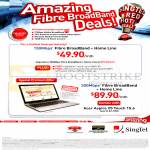 Singtel Broadband Fibre 150Mbps, Fixed Line, 200Mbps Free Acer Aspire V5 Touch 15.6 Notebook