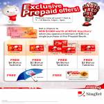 Singtel Mobile Prepaid Hi Card, Top Up Cards Free Bonus Talktime, Free Vouchers