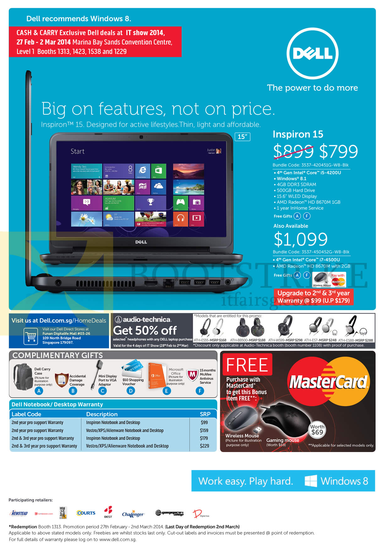 IT SHOW 2014 price list image brochure of Dell Inspiron 15 Notebook