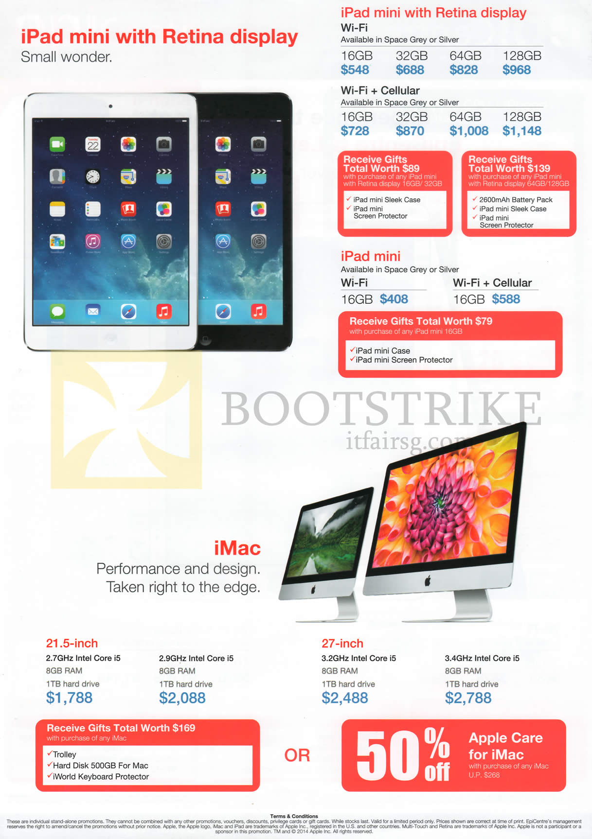 IT SHOW 2014 price list image brochure of Epicentre Apple IPad Mini, Apple IMac AIO Desktop PC