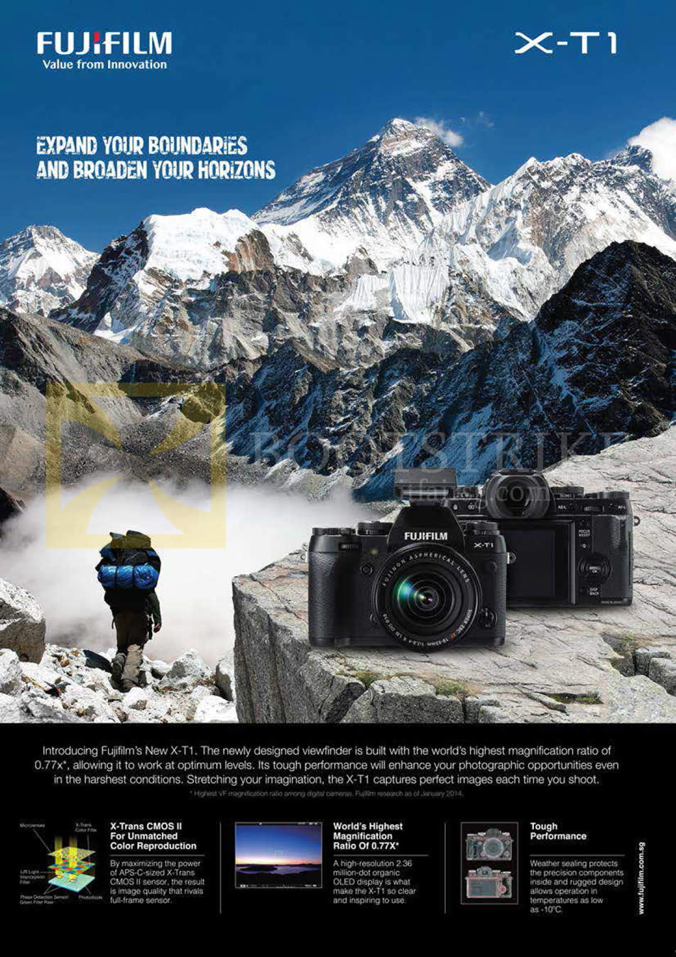IT SHOW 2014 price list image brochure of Fujifilm X-T1 (No Prices) Digital Camera