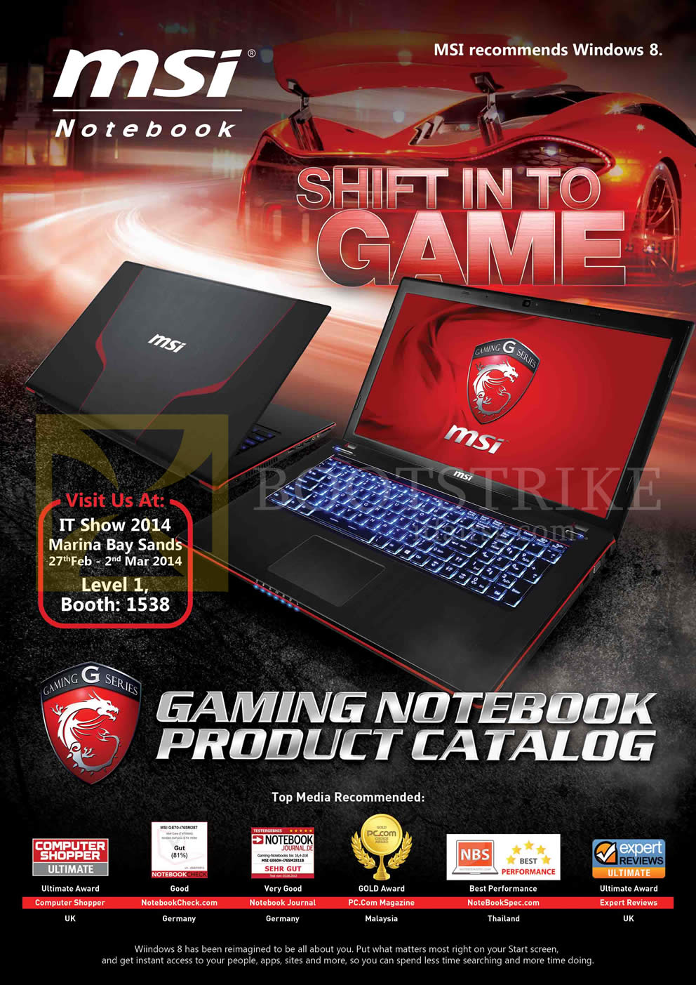 IT SHOW 2014 price list image brochure of MSI Notebooks Booth Info, Media Accreditation