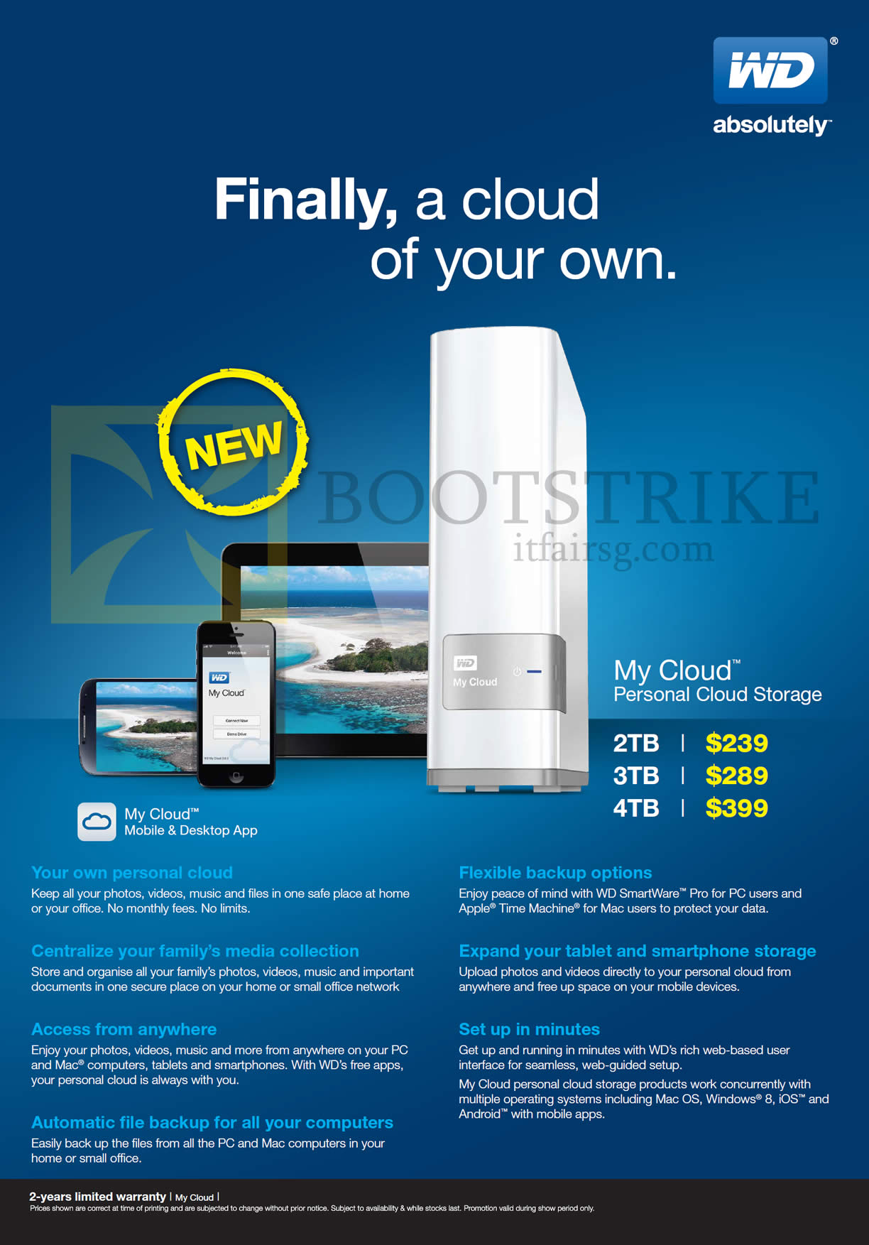 IT SHOW 2014 price list image brochure of WD Western Digital External Storage My Cloud 2TB 3TB 4TB