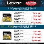 Lexar SDHC SDXC UHS 1 16GB 32GB 64GB 128GB 256GB