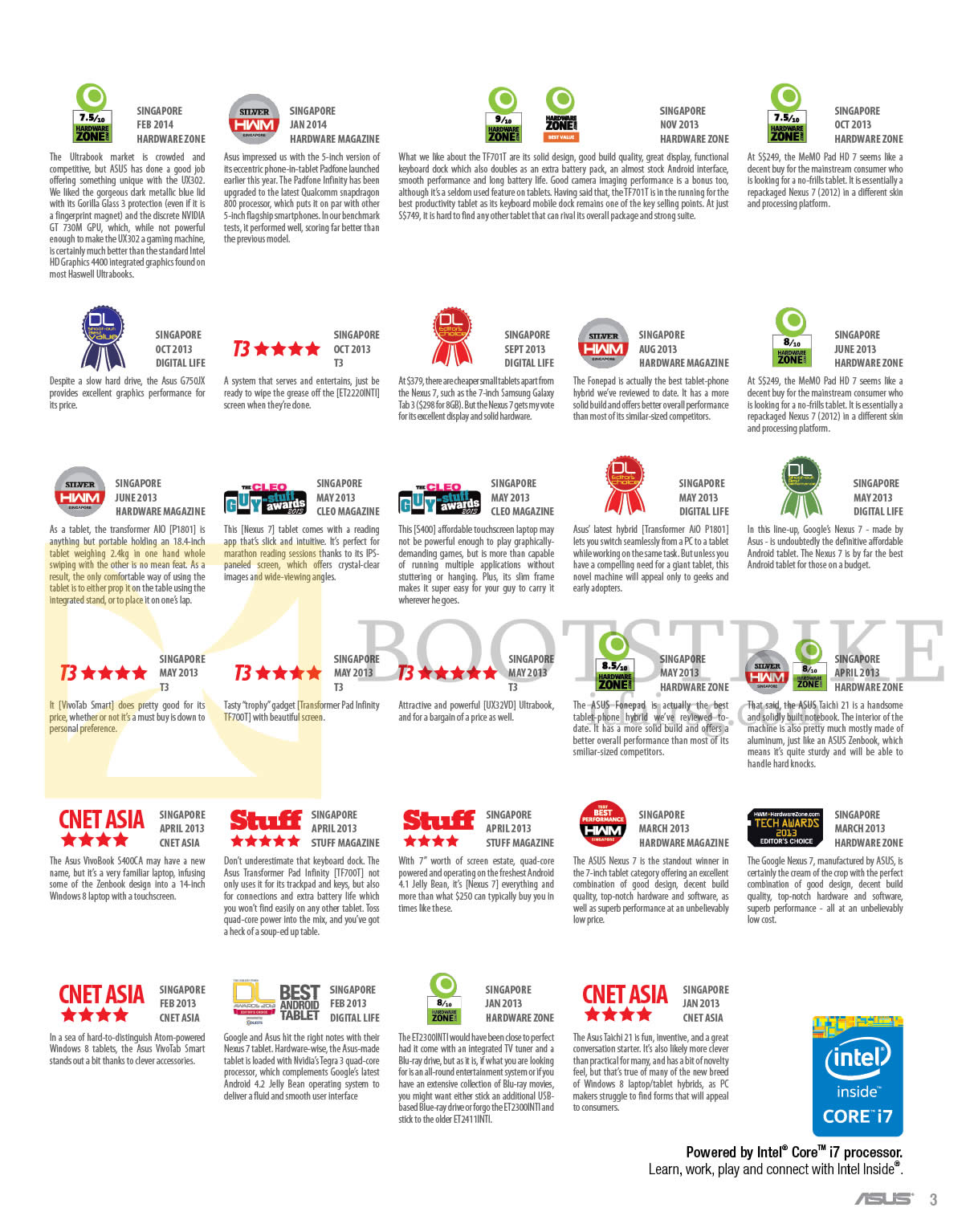 IT SHOW 2015 price list image brochure of ASUS 2014 Awards 2