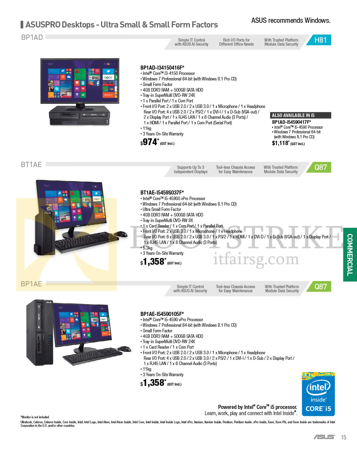IT SHOW 2015 price list image brochure of ASUS Desktop PCs BP1AD, BT1AE, BP1AE, BP1AD-i34150416F, I54590417F, BT1AE-i5459S037F, I54590105F