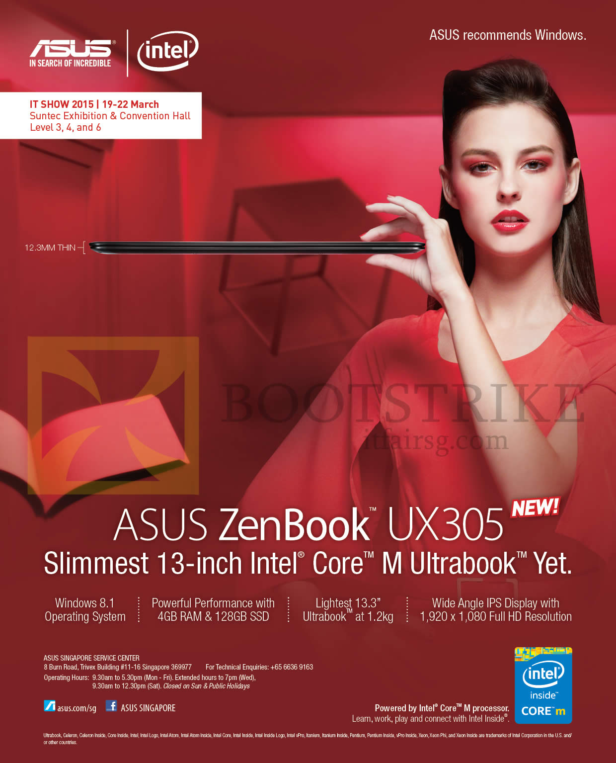 IT SHOW 2015 price list image brochure of ASUS Notebook Zenbook UX305 Features