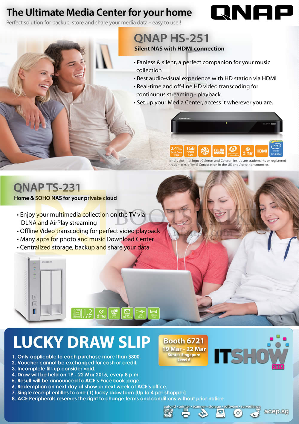 IT SHOW 2015 price list image brochure of Ace Peripherals QNAP Lucky Draw Page 2