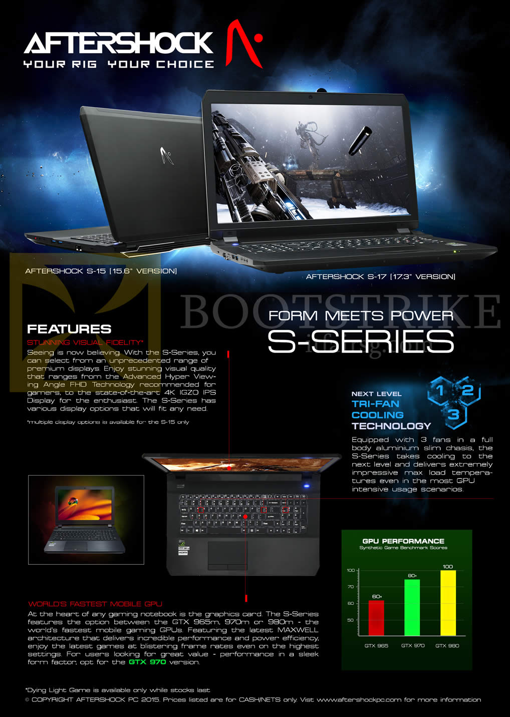 IT SHOW 2015 price list image brochure of Aftershock Notebooks S-Series Features