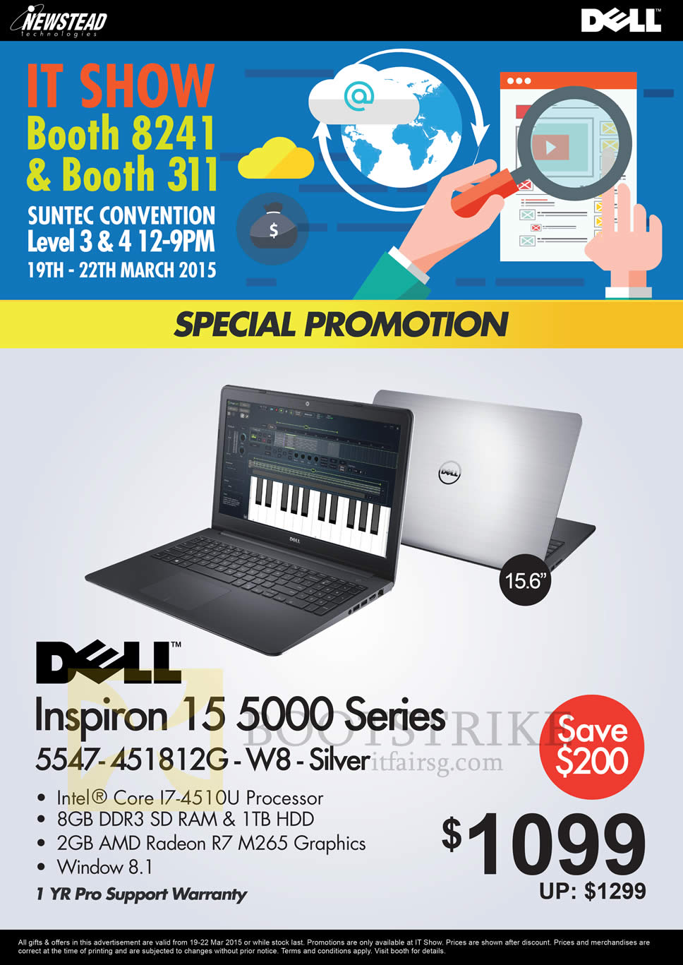 IT SHOW 2015 price list image brochure of Dell Newstead Inspiron 15 5000 Series Notebook