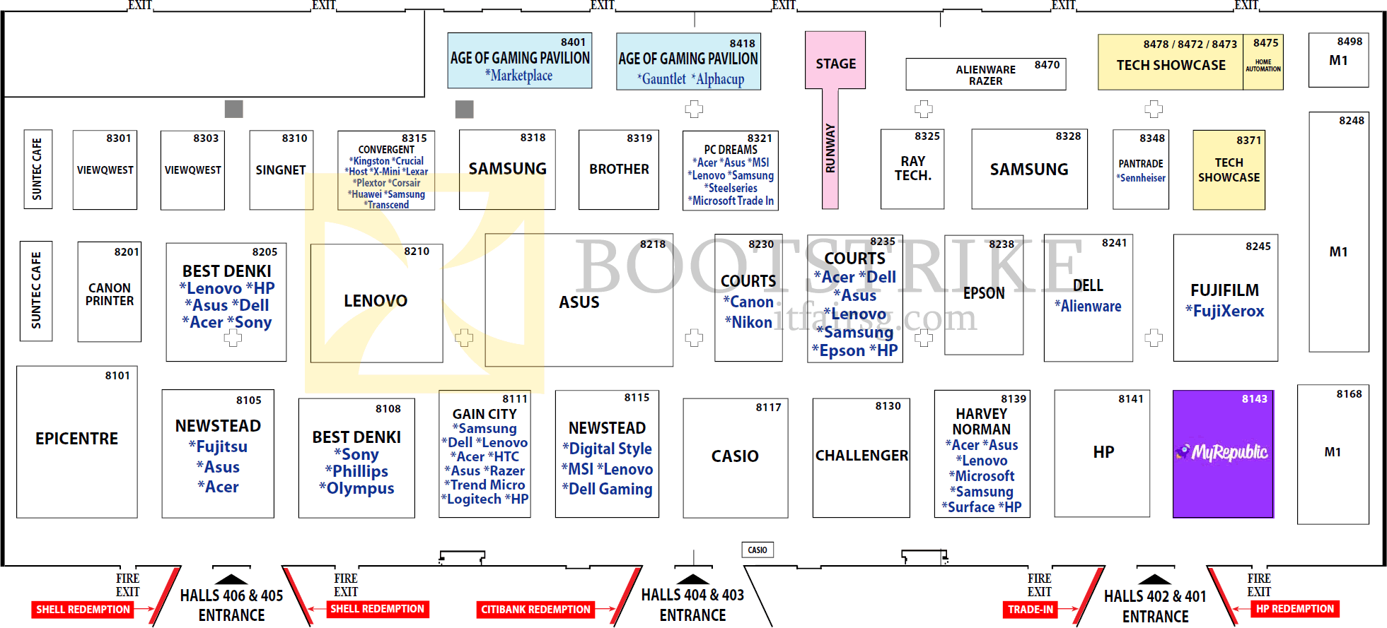 IT SHOW 2015 price list image brochure of Floor Plan Map Level 4, Suntec IT SHOW 2015