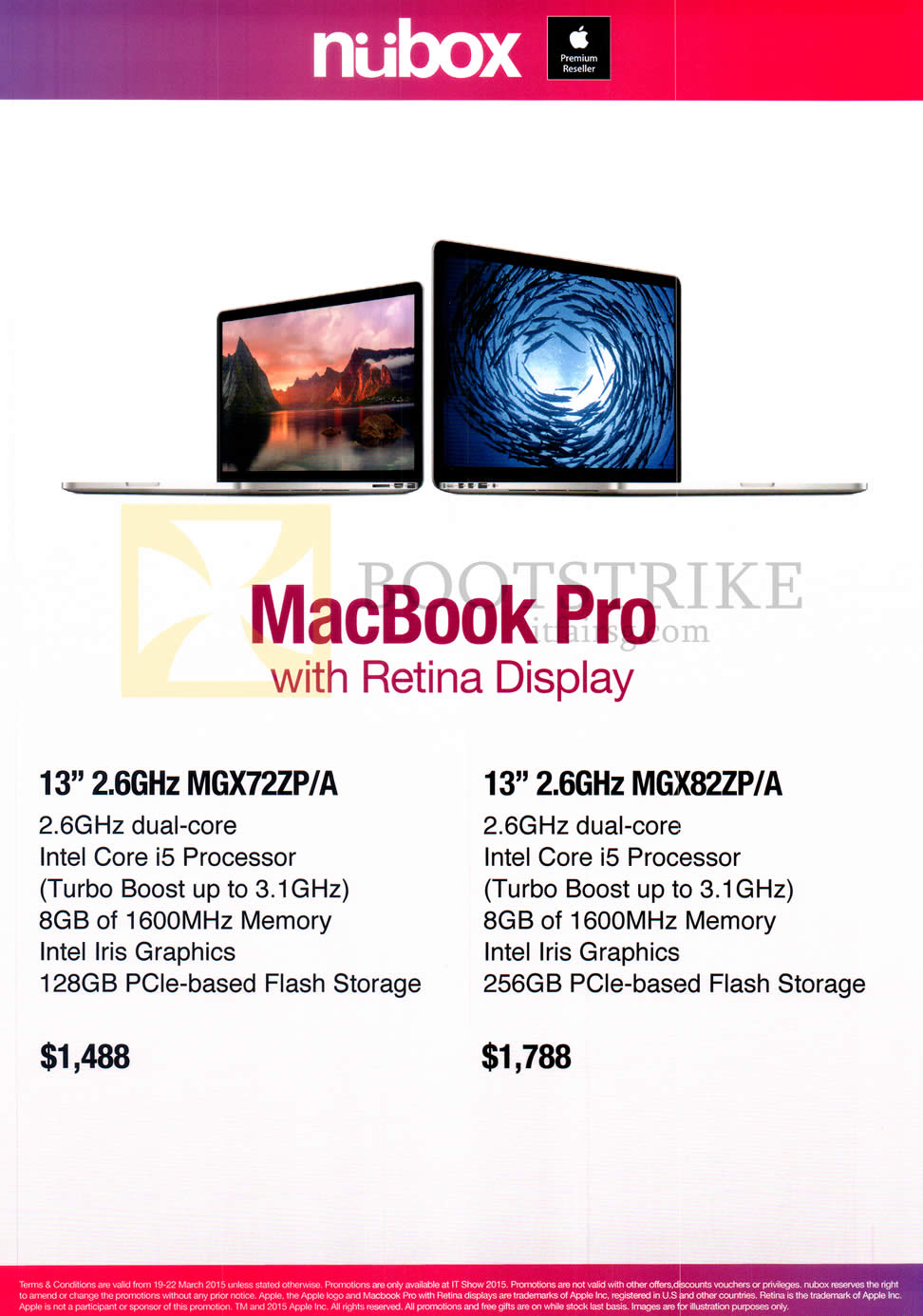 IT SHOW 2015 price list image brochure of Nubox MacBook Pro With Retina Display
