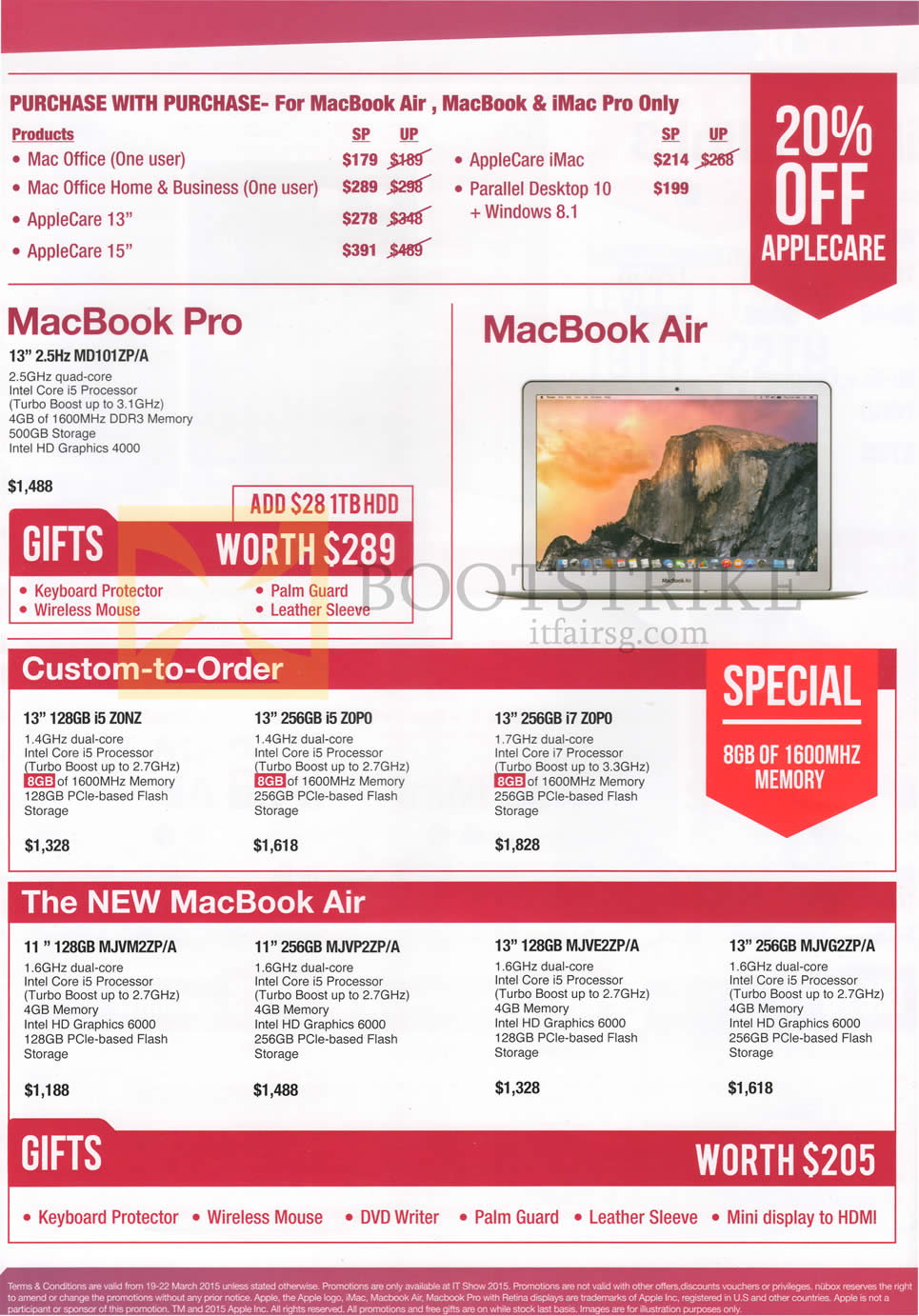 IT SHOW 2015 price list image brochure of Nubox Notebooks Apple MacBook Pro, Apple MacBook Air