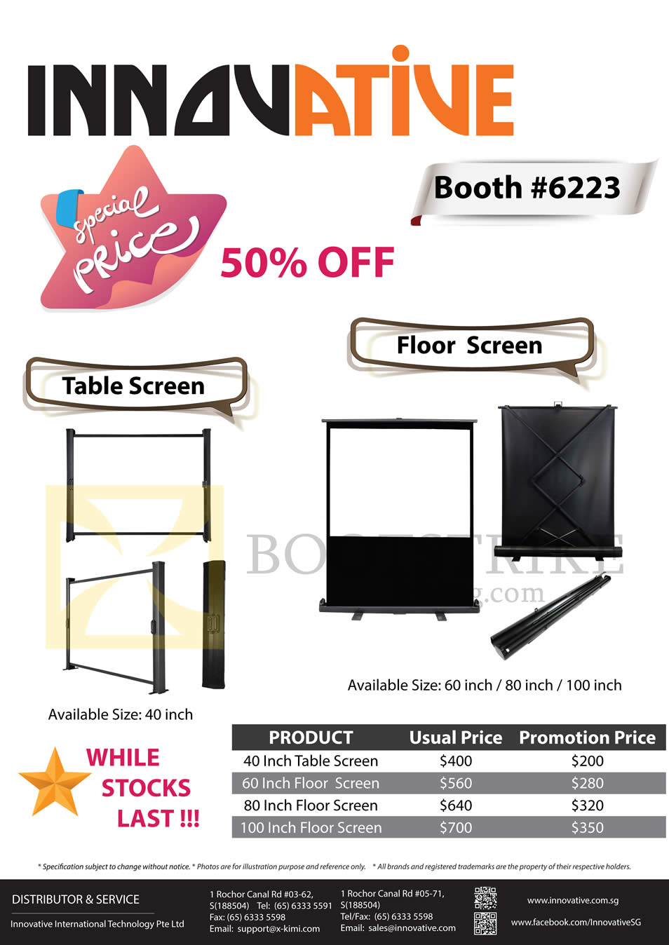 IT SHOW 2015 price list image brochure of X-Kimi Innovative Table Screen, Floor Screen