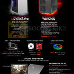 Desktop PCs Hypergate, Tremor, M-15 Notebook