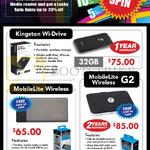 Kingston Wireless Media Readers Wi-Drive, MobileLite Wireless, G2