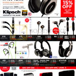 Klipsch Earphones, Headphones, Speakers, X11i, X7i, X4i, R6, R6i, R6m, A5i, S3M, Image One II, Bluetooth, Status, Promedia 2.1, Gig, KMC1, KMC3