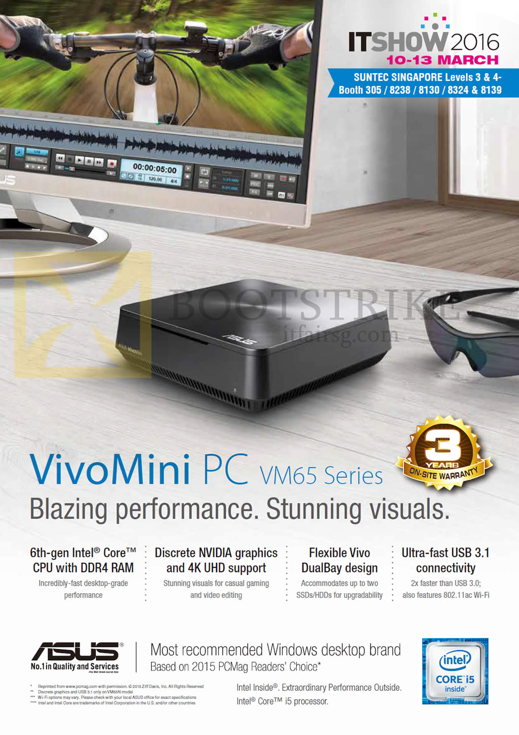 IT SHOW 2016 price list image brochure of ASUS Desktop PC VivoMini PC VM65 Series Features
