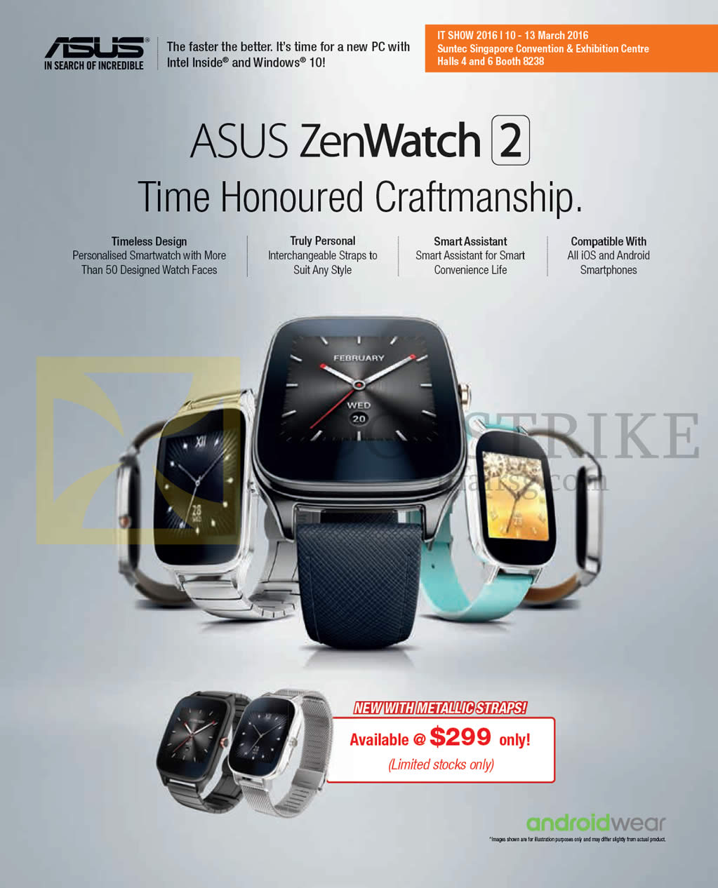 IT SHOW 2016 price list image brochure of ASUS Zenwatch 2