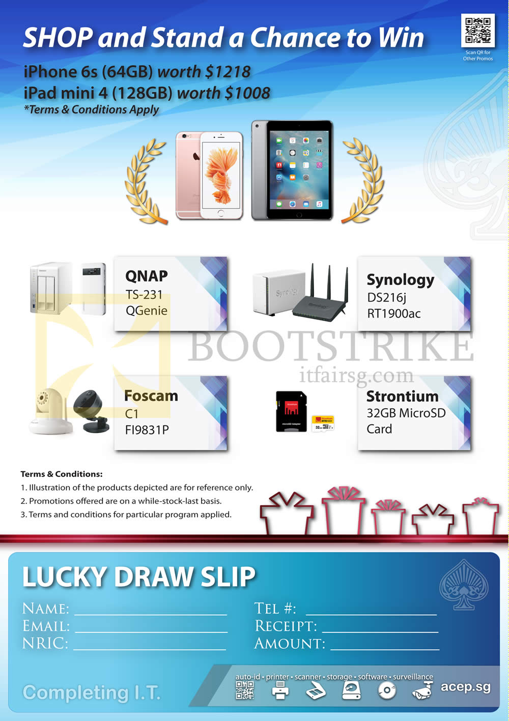 IT SHOW 2016 price list image brochure of Ace Peripherals Lucky Draw