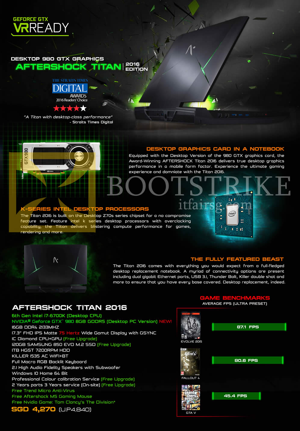 IT SHOW 2016 price list image brochure of Aftershock Notebooks Titan 2016