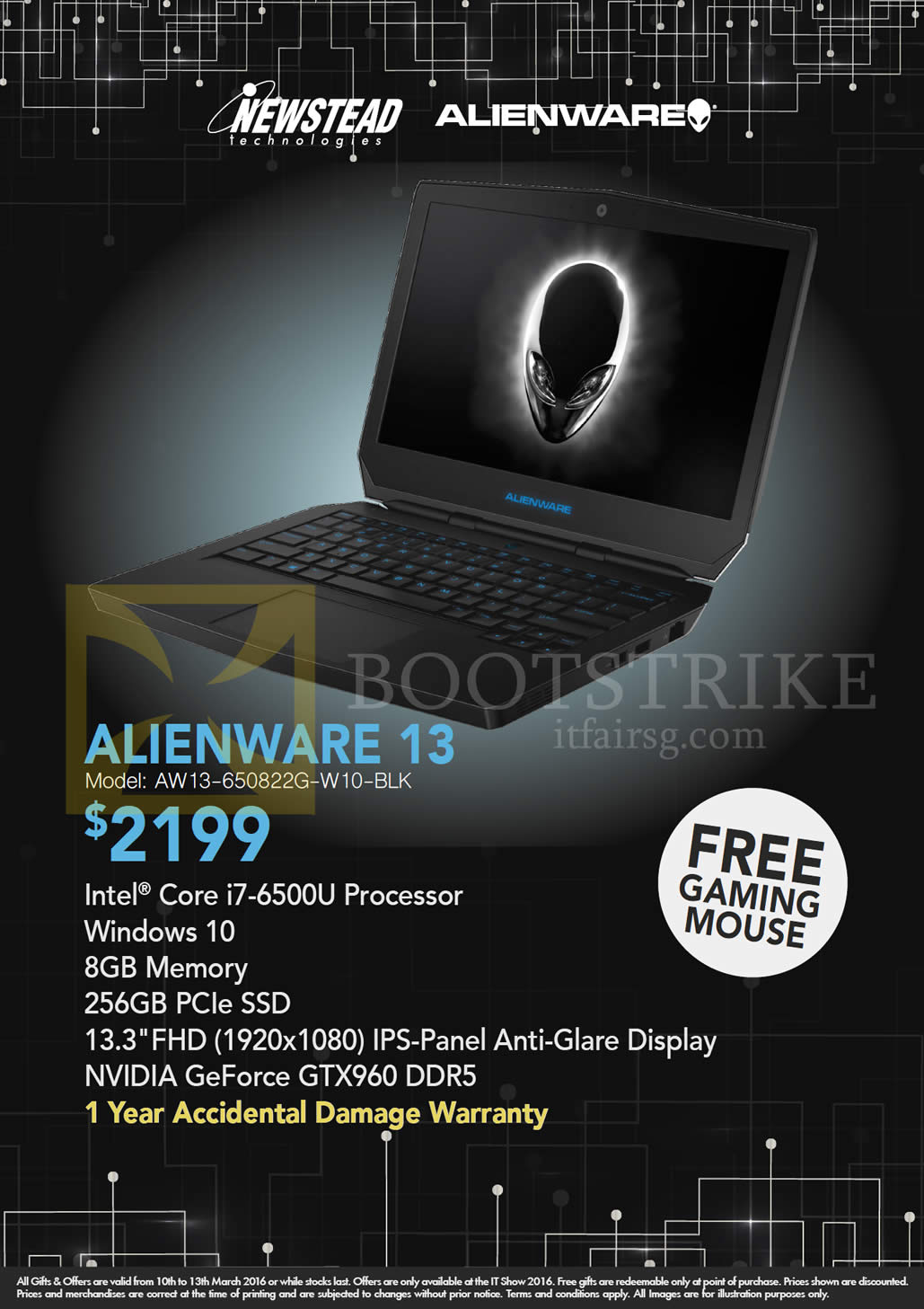 IT SHOW 2016 price list image brochure of Dell Newstead Notebook Alienware 13
