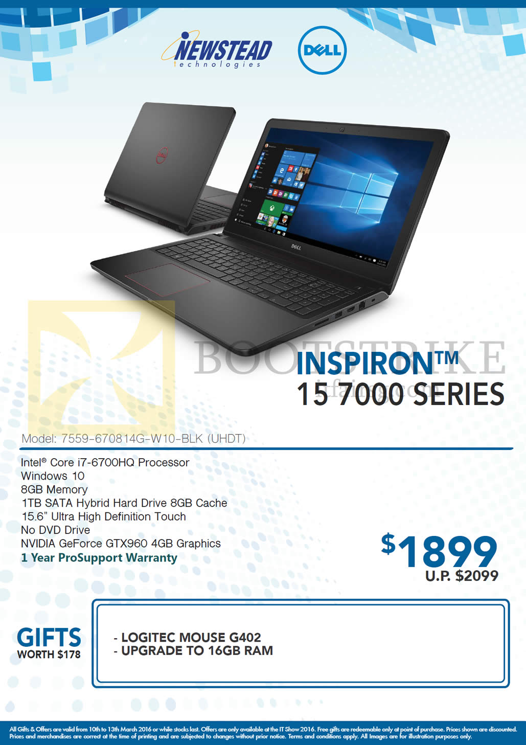 IT SHOW 2016 price list image brochure of Dell Newstead Notebook Inspiron 15 7000 Series (2)