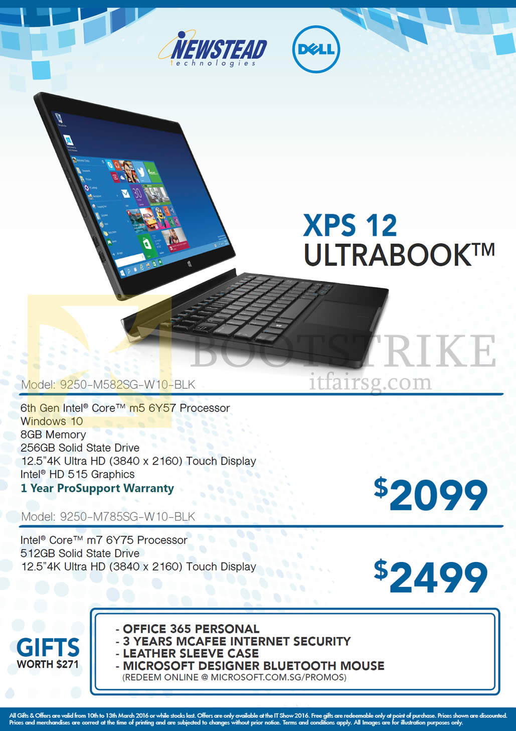 IT SHOW 2016 price list image brochure of Dell Newstead Notebook XPS 12
