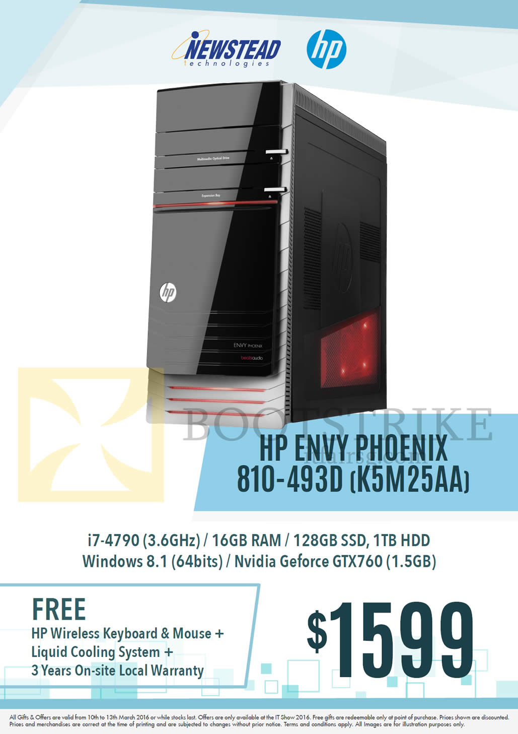 IT SHOW 2016 price list image brochure of HP Newstead Desktop PC Envy Phoenix 810-493D K5M25AA