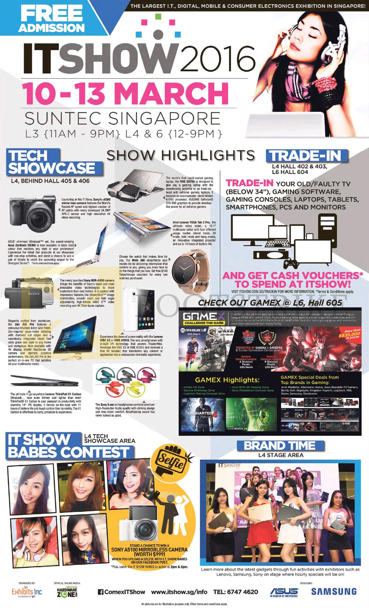 IT SHOW 2016 price list image brochure of IT SHOW 2016 Event Details, Venue, Opening Hours, Highlights, Trade-In, Tech Showcase, Gamex, Babes Contest, Brand Time