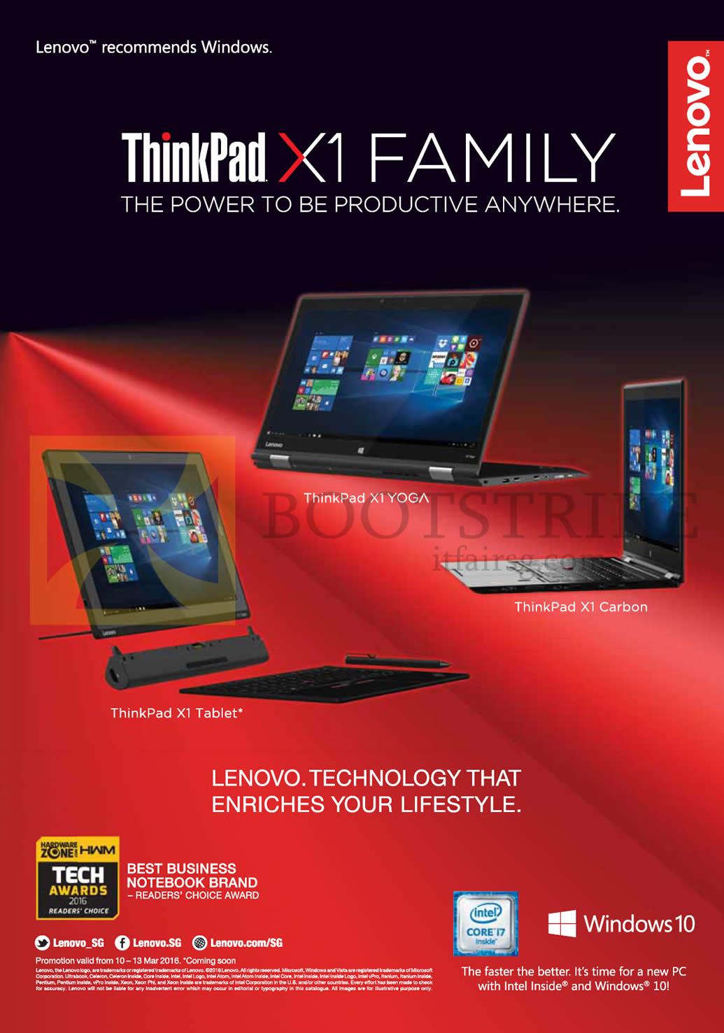 IT SHOW 2016 price list image brochure of Lenovo Notebooks Featured ThinkPad X1 Tablet, Yoga, Carbon