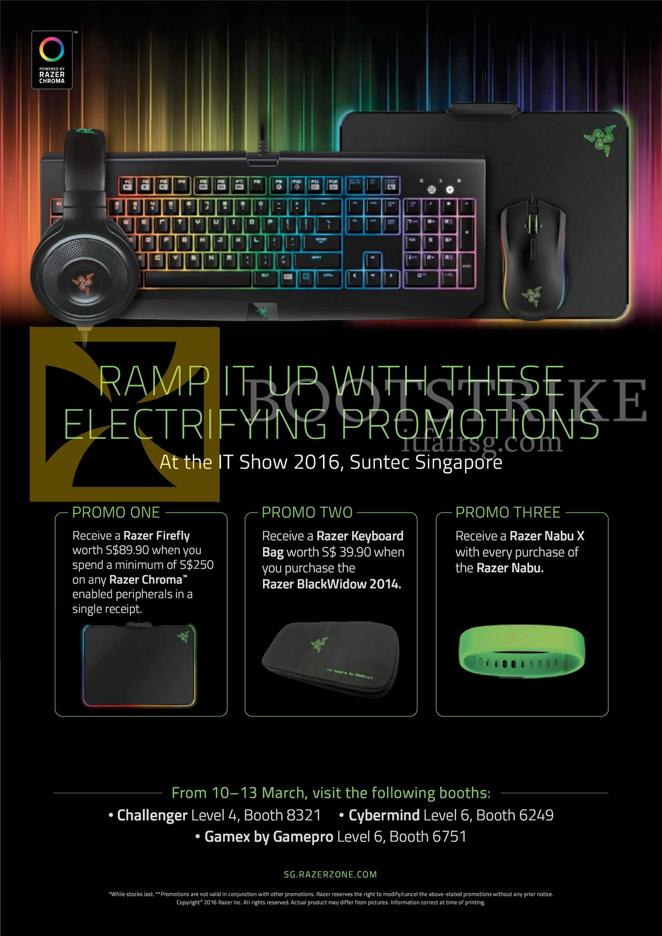 IT SHOW 2016 price list image brochure of Razer Zone Electrifying Promotions