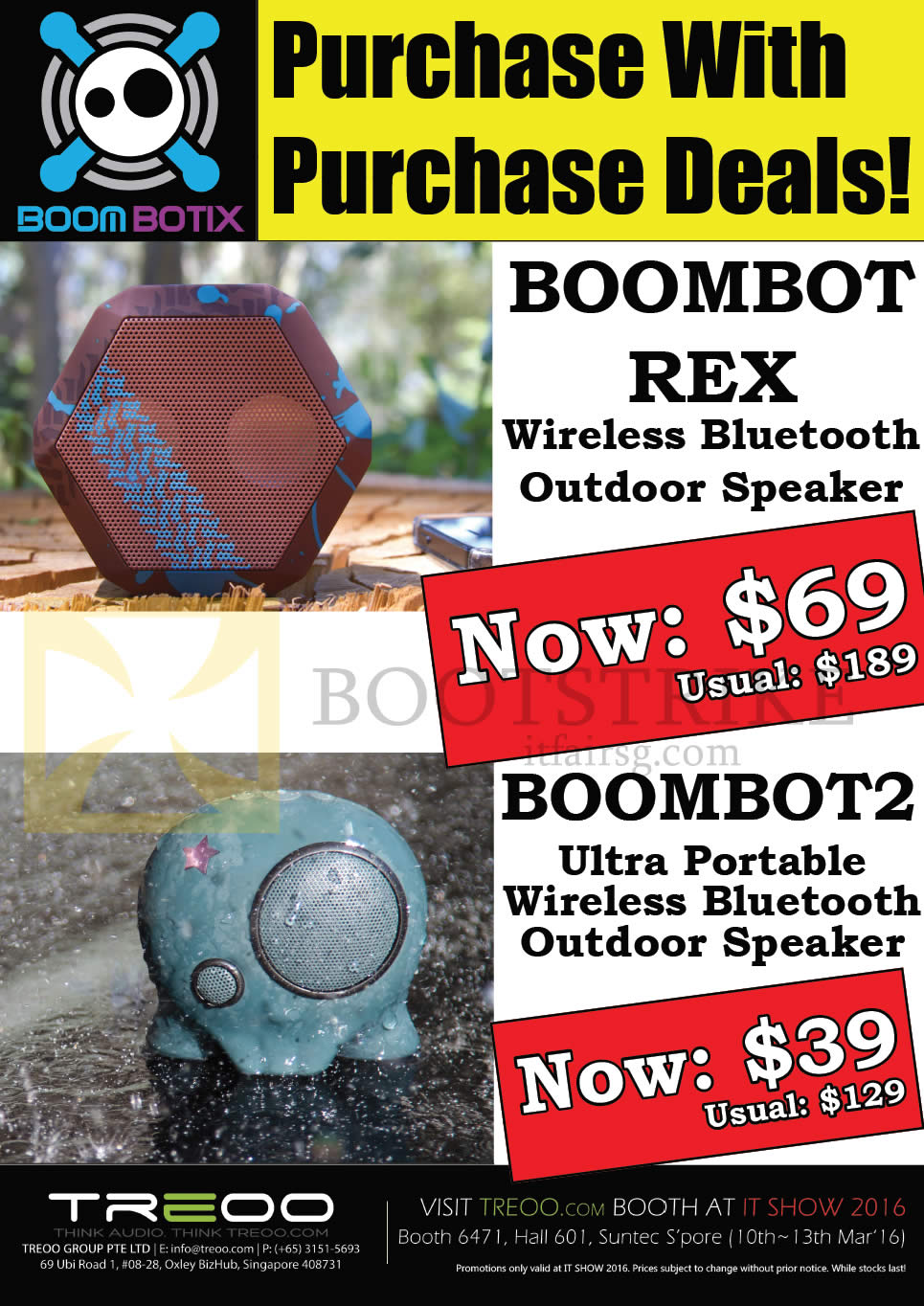 IT SHOW 2016 price list image brochure of Treoo PwP Speakers Boombot Rex, 2