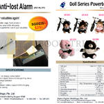 Alpha Digital Anti Lost Alarm, Doll Series Powerbank AD