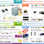 Projectors Pocket LED, 3D Mini, K4, K9, Q1, T6, X1