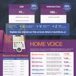 Mobile Plans 2GB, Unlimited Data, Home Voice, IDD Rates
