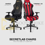 Secretlab Chairs Omega Stealth, Throne V2 CG Red