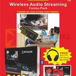 System Tech Ranger Wireless Audio Streaming Combo Pack, Free Blast-Up Pro Wired Headset