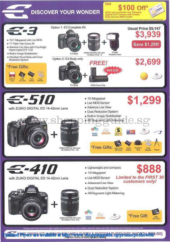 PC Show 2008 price list image brochure of Canon Olympus ShoppingGuide.SG-PcShow08-131